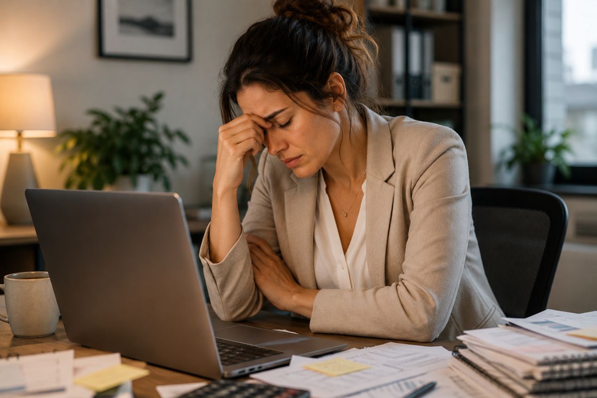 Ignoring chronic stress can lead to burnout and physical exhaustion