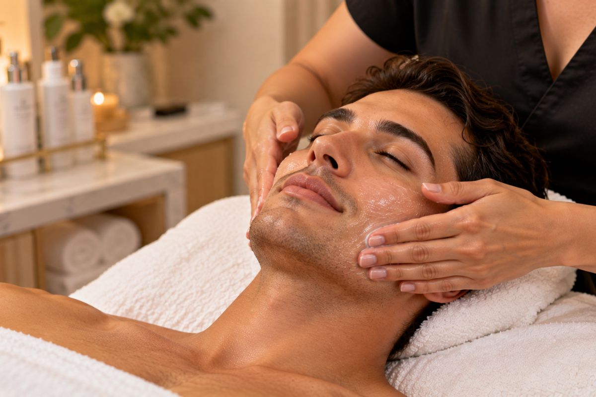 Customized facial treatment for individual skin needs